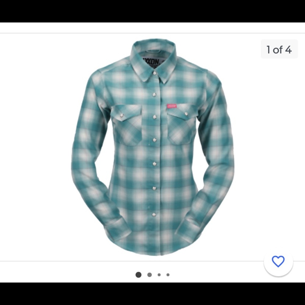 Dixon women flannel size small. Worn once. I don’t like flannel.
